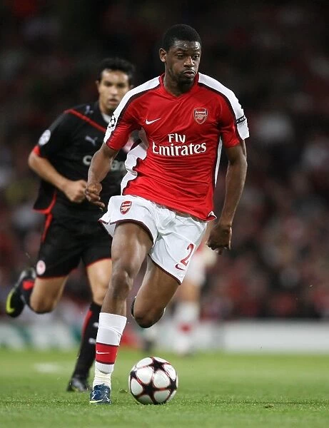 Abou Diaby Scores in Arsenal's 2-0 Victory Over Olympiacos in the UEFA Champions League at Emirates Stadium, 2009