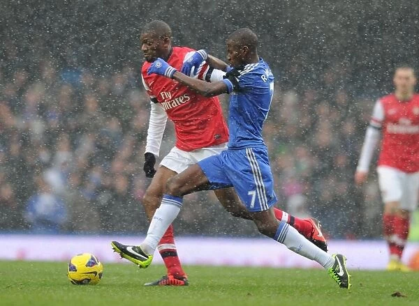 Abou Diaby vs Ramires: Intense Battle in Chelsea vs Arsenal Premier League Clash (2012-13)