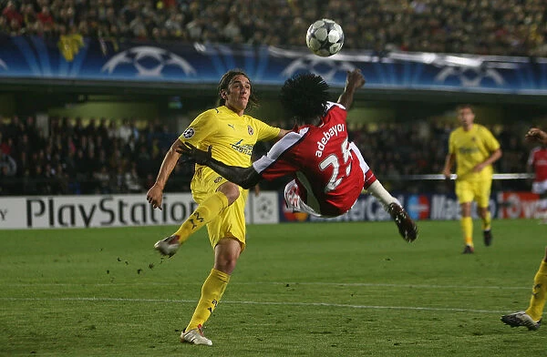 Adebayor Scores Dramatic Equalizer Against Villarreal in Champions League Quarterfinal