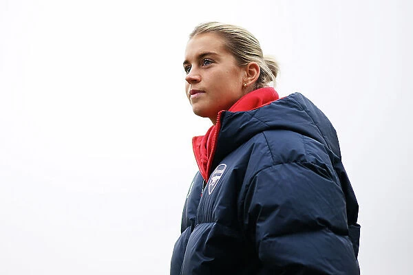 Alessia Russo Prepares for Arsenal Women vs West Ham United Clash at Meadow Park (2023-24)