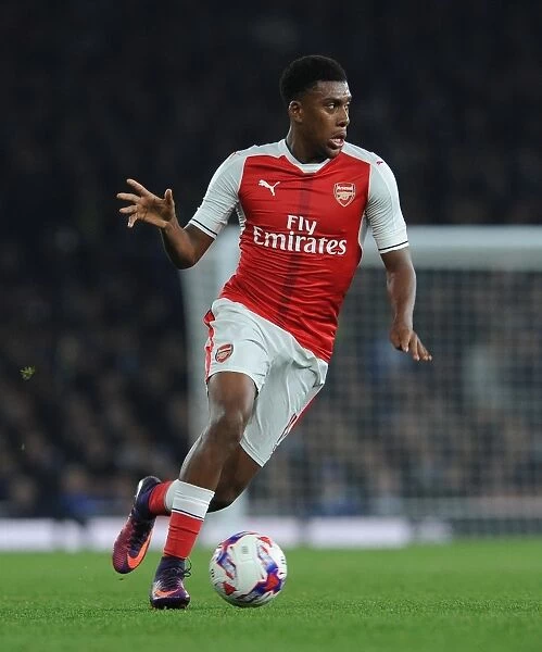Alex Iwobi in Action: Arsenal vs Reading, EFL Cup 2016-17