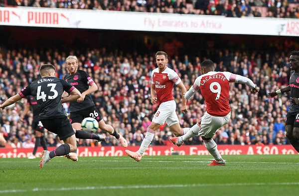 Alex Lacazette Scores First Arsenal Goal: Arsenal vs. Everton, Premier League 2018-19
