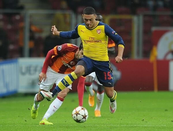 Alex Oxlade-Chamberlain in Action: Arsenal vs. Galatasaray, UEFA Champions League, Istanbul, 2014