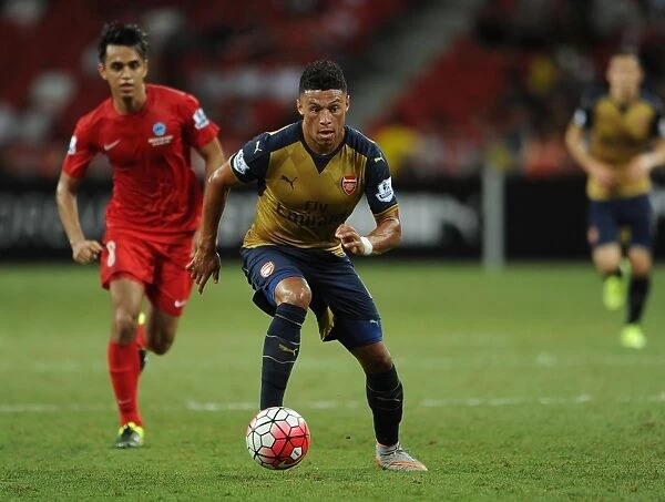 Alex Oxlade-Chamberlain in Action: Arsenal vs Singapore XI, Barclays Asia Trophy, Kallang, Singapore, 2015