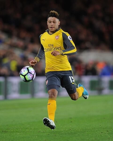 Alex Oxlade-Chamberlain: Arsenal Star in Action vs Middlesbrough, Premier League 2016-17