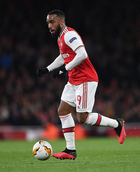 Alexandre Lacazette in Europa League Action: Arsenal vs Olympiacos (2019-20)