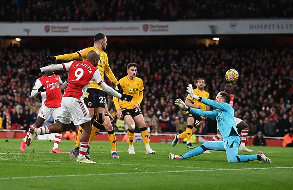 Alexandre Lacazette Scores Arsenal's Second Goal Against Wolverhampton Wanderers in the 2021-22 Premier League
