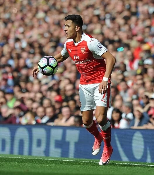 Alexis Sanchez in Action: Arsenal vs Manchester United, Premier League 2016-17