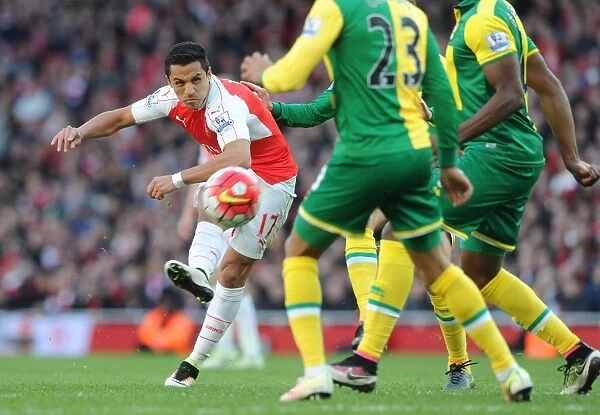 Alexis Sanchez in Action: Arsenal vs Norwich City, Premier League 2015-16