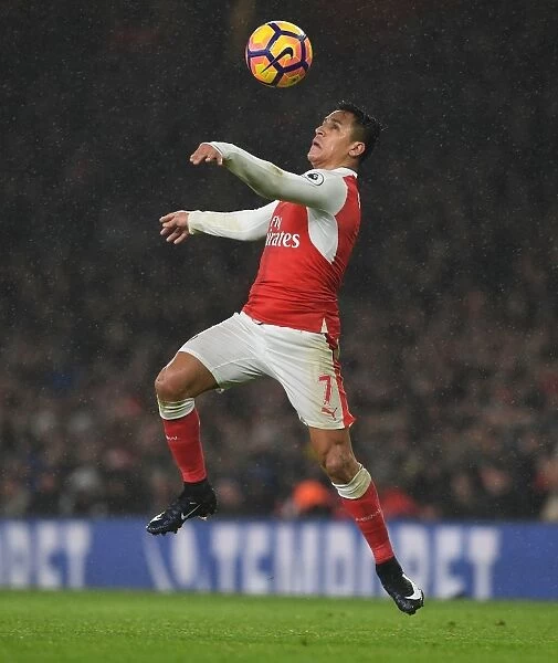 Alexis Sanchez: Arsenal's Premier League Star in Action Against Watford (2016-17)