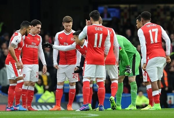 Alexis Sanchez Gives Instructions: Chelsea vs. Arsenal, Premier League 2016-17