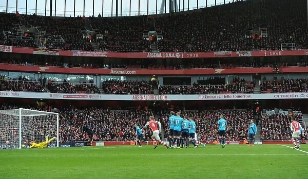 Alexis Sanchez Scores Brace with Free Kick: Arsenal vs Stoke City, Premier League 2014-15