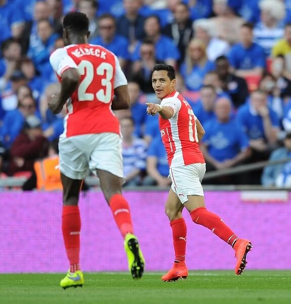 Alexis Sanchez Scores the Opener: Arsenal Triumphs in FA Cup Semi-Final against Reading (2015)