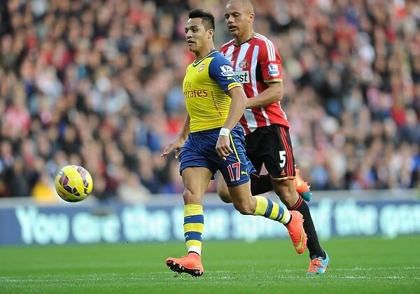 Alexis Sanchez Scores the Opener: Sunderland vs. Arsenal, Premier League 2014 / 15