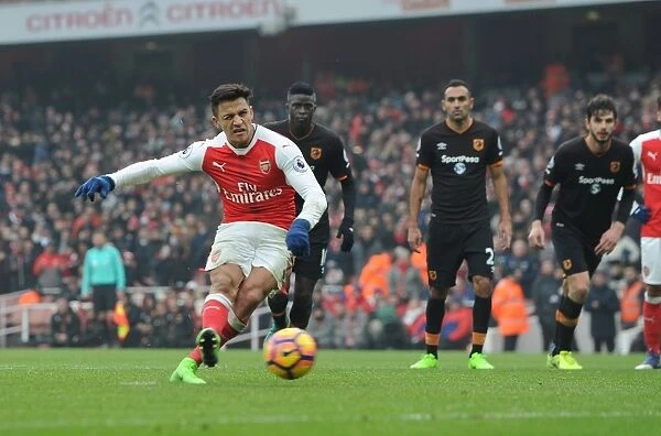 Alexis Sanchez Scores Penalty: Arsenal's Win Against Hull City, Premier League 2016-17
