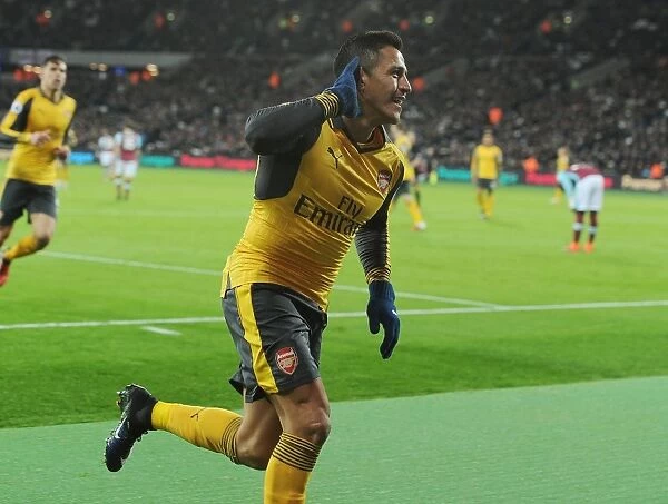 Alexis Sanchez Scores His Second: Arsenal's Victory over West Ham United in Premier League 2016-17 - Stratford