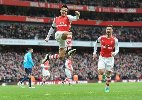 Alexis Sanchez Scores Second Goal: Arsenal vs Stoke City, Premier League 2014-15