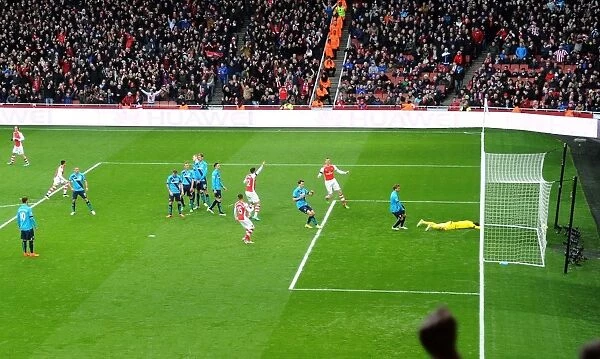 Alexis Sanchez's Double Strike: Arsenal's Free-Kick Victory Over Stoke City (2014-15)