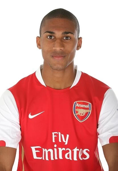 Armand Traore with Arsenal: 1st Team Photocall at Emirates Stadium (August 2007)