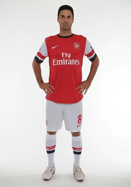 Arsenal 2013-14 Squad: Mikel Arteta at Team Photocall