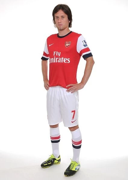 Arsenal 2013-14 Squad: Rosicky at the First Team Photocall