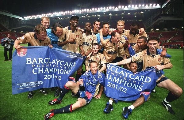 Arsenal Celebrate Championship Glory: Manchester United 0-1 Arsenal, FA Barclaycard Premiership, Old Trafford, 2002