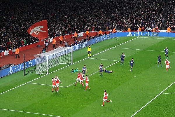 Arsenal Celebrates Double Strike Against Paris Saint-Germain in 2016-17 Champions League