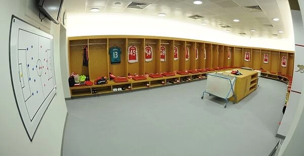 Arsenal Changing Room - Arsenal vs Newcastle United, Premier League 2015-16