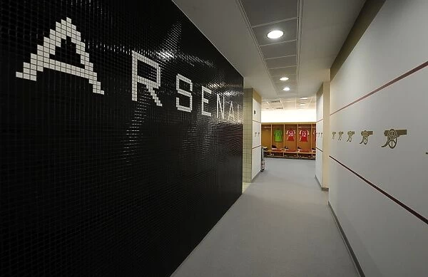 Arsenal Changing Room: Pre-Match Moments before Arsenal vs West Bromwich Albion, Premier League 2014-2015