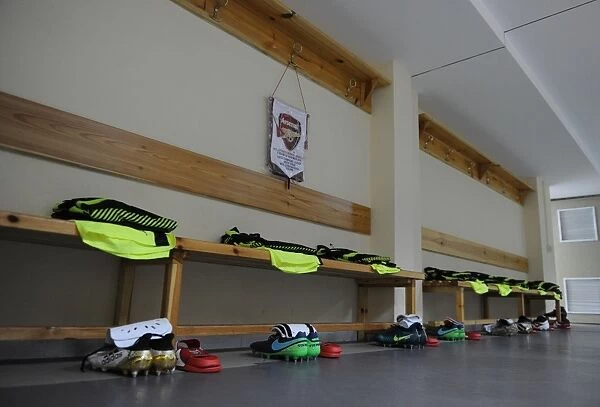 Arsenal Changing Room Before UEFA Champions League Match in Sofia (2016)
