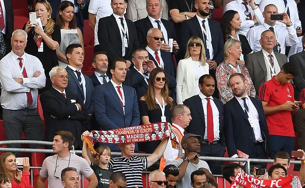 Arsenal Directors Sir Chips Keswick and Josh Kroenke at Liverpool-Arsenal Premier League Clash (2019-20)