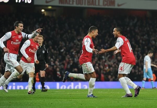 Arsenal Double Strike: Walcott, van Persie, and Oxlade-Chamberlain Celebrate FA Cup Victory