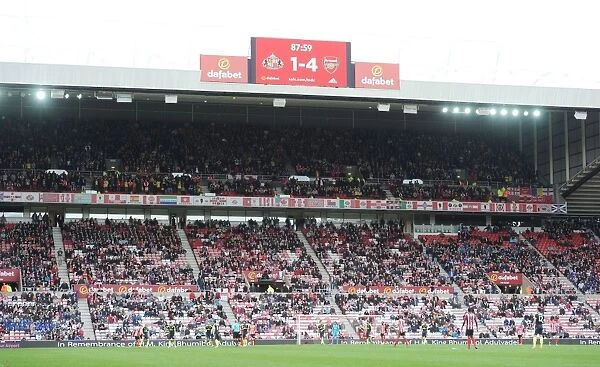 Arsenal Fans Celebrate Sunderland's Premier League Defeat (2016-17)