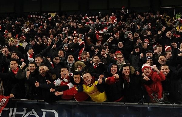Arsenal Fans Celebrate Upset Win Against Manchester City (2014-15)