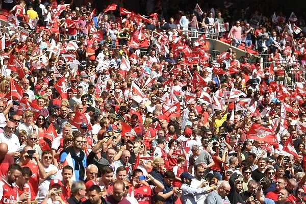 Arsenal Fans at the FA Community Shield: Arsenal vs. Chelsea (2017-18)
