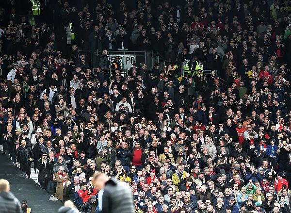Arsenal Fans at Fulham vs Arsenal: Premier League Clash, London 2023