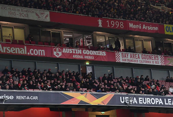 Arsenal Fans Unite: Austin Gooners Europa League Battle at Emirates Stadium (2019-20)