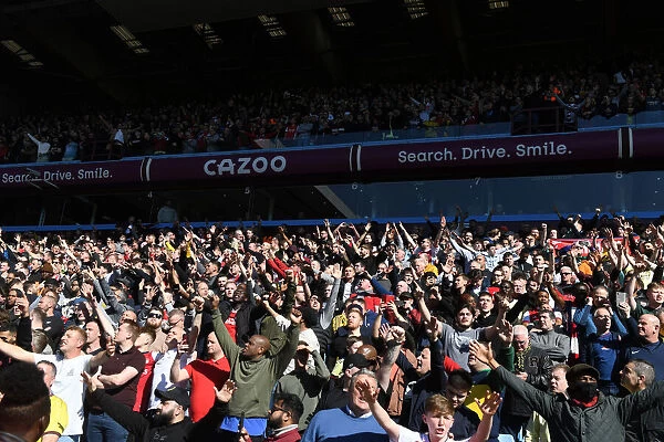 Arsenal Fans Unwavering Passion at Aston Villa vs Arsenal, Premier League 2021-22