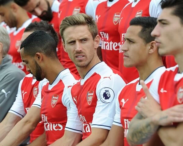 Arsenal FC 2016-17 Squad: Nacho Monreal at Arsenal Photocall