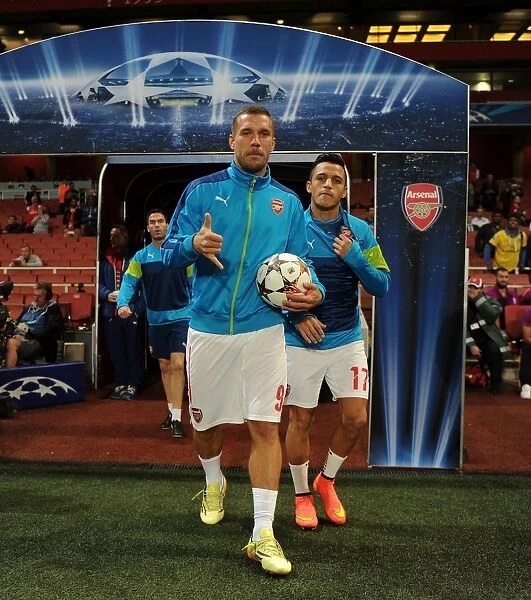 Arsenal FC: Lukas Podolski and Alexis Sanchez Prepare for Galatasaray Clash in Champions League (2014)
