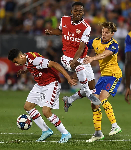 Arsenal FC vs Colorado Rapids: Intense Clash Between Gabriel Martinelli and Johan Blomberg