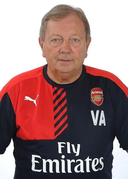 Arsenal First Team 2015-16 Photocall: Vic Akers at Emirates Stadium