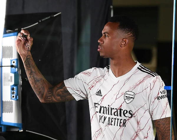 Arsenal First Team 2020-21: Gabriel Magalhaes at Arsenal Photocall