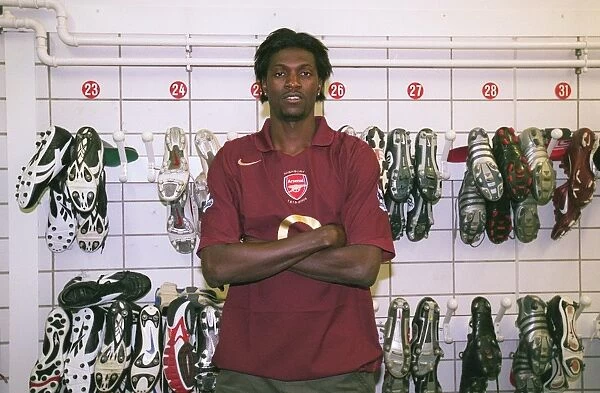 Arsenal Football Club: Emmanuel Adebayor Training at London Colney, Herst, 2006