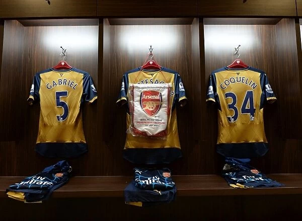 Arsenal Football Club: Pre-Match Routine - Gabriel, Mertesacker, and Coquelin in the Changing Room