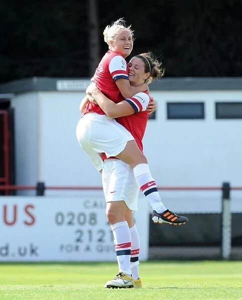 Arsenal Ladies Make History: Beattie and Houghton's First Goal Celebration - A Milestone Moment in Women's Football