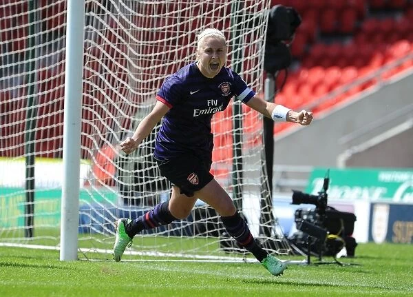 Arsenal Ladies Triumph in FA Women's Cup Final: Steph Houghton Scores the Winning Goal