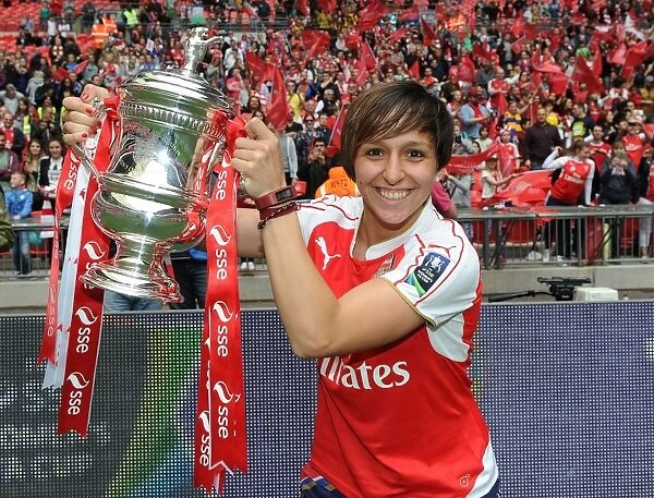 Arsenal Ladies Triumph: Marta Corredera Lifts FA Cup After Beating Chelsea Ladies