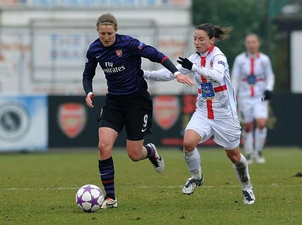 Arsenal Ladies vs. ASD Torres CF: Ellen White vs. Daniela Stracchi in UEFA Women's Champions League Quarterfinals