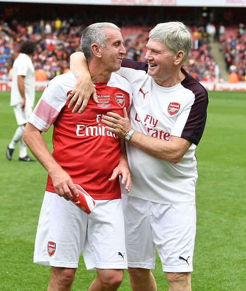 Arsenal Legends: Pat Rice and Nigel Winterburn Reunited at Emirates Stadium